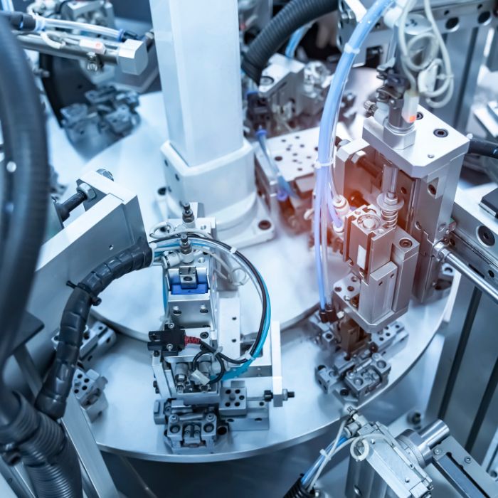 Produktionsmaschine in Detailansicht